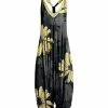 Lily | Yellow & Navy Floral Racerback Harem Jumpsuit - Women