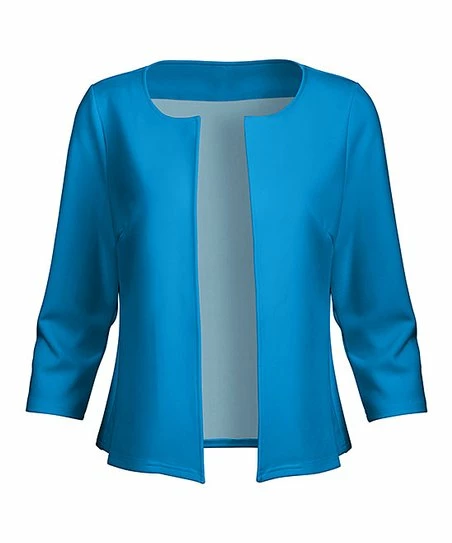 Lily | Blue Open Cardigan - Plus 1 Lily | Blue Open Cardigan - Plus