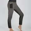 Lily | Gray & Dark Charcoal Ombré High-Waist Pocket Leggings - Women & Plus