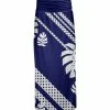 Lily | Blue & White Leaf Maxi Skirt - Women