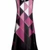 Lily | Pink & Black Abstract Sleeveless Shift Dress - Plus