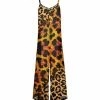 Lily | Gold & Black Leopard Sleeveless Jumpsuit - Women