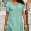 Lily | Blue Scoop Neck Tunic - Plus