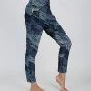 Lily | Navy & Blue Abstract Pocket Leggings - Plus