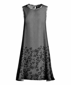 Lily | Gray & Black Floral Sleeveless Shift Dress - Women & Plus