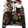 Lily | Black & Red Floral Hoodie - Plus
