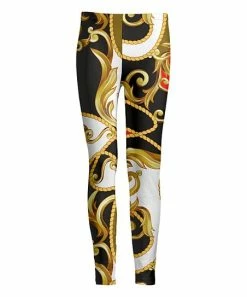 Lily | Gold & Black Status Leggings - Women