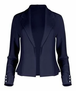 Lily | Navy Notched-Lapel Blazer - Women & Plus