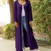 Lily | Purple Open Duster - Plus