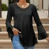 Lily | Black Bell-Sleeve Tunic - Women & Plus