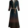 Lily | Black & Brown Floral Tie-Waist Maxi Shirt Dress - Women & Plus
