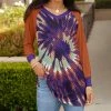 Lily | Purple & Rust Tie-Dye Tunic - Women