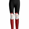 Lily | Black & Red Santa Leggings - Women & Plus