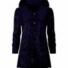 Lily | Dark Purple Velvet Button-Up Cardigan - Women & Plus