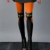 Lily | Black & Orange Cats Leggings - Women & Plus