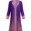 Lily | Pink & Purple Ombré Velvet Long-Sleeve Duster - Plus
