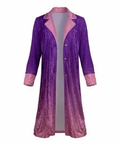 Lily | Pink & Purple Ombré Velvet Long-Sleeve Duster - Plus