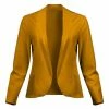 Lily | Gold Notch-Lapel Blazer - Plus