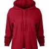 Lily | Red Hi-Low Hoodie - Plus
